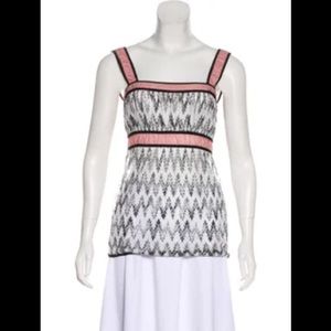 Missoni Pink and Black Patterned Camisole